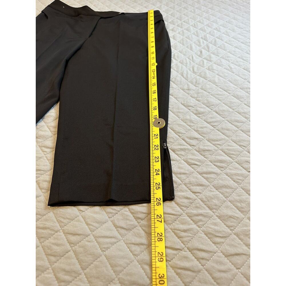 Monterey Club Classic Essentials Capri‎ Golf Pants Size 6 Black classy - Picture 6 of 14